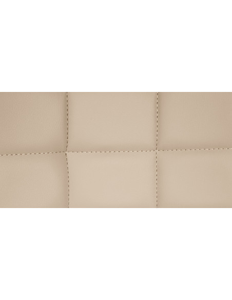 Tabouret de bar moderne réglable en Polyuréthane Blanc crème Métal Noir Cailon - 6