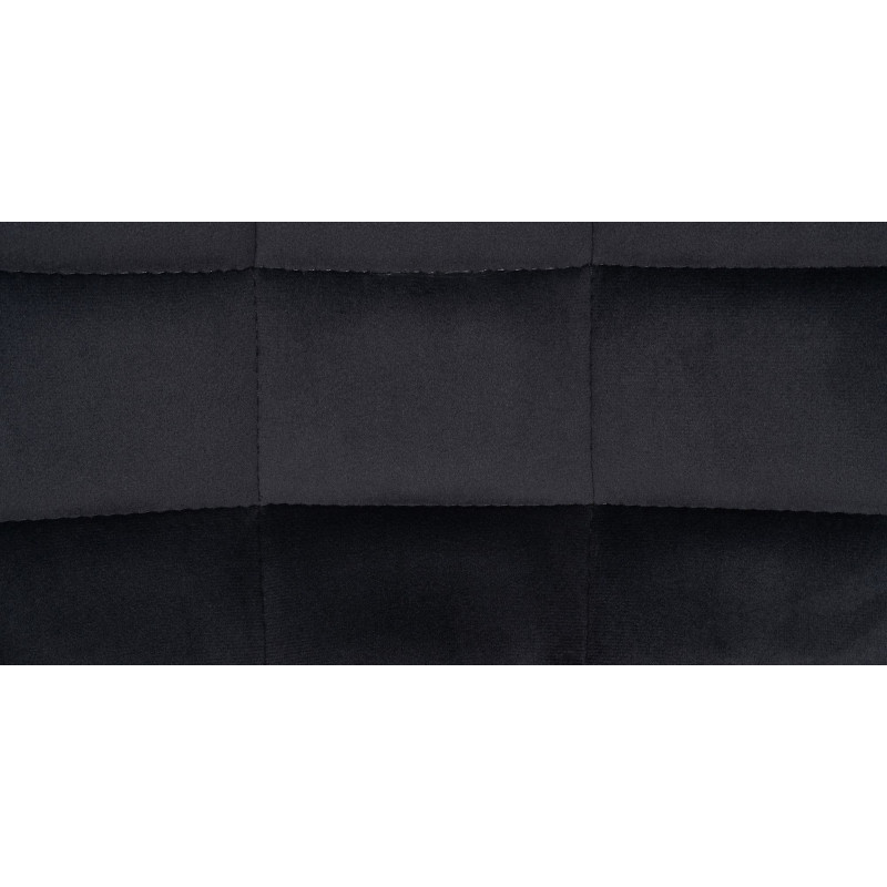 Tabouret de bar moderne réglable en Velours Gris foncé Métal Noir Noir - 6