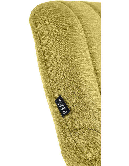 Tabouret de bar réglable pivotant en Tissu Vert Métal Blanc Kelran - 6