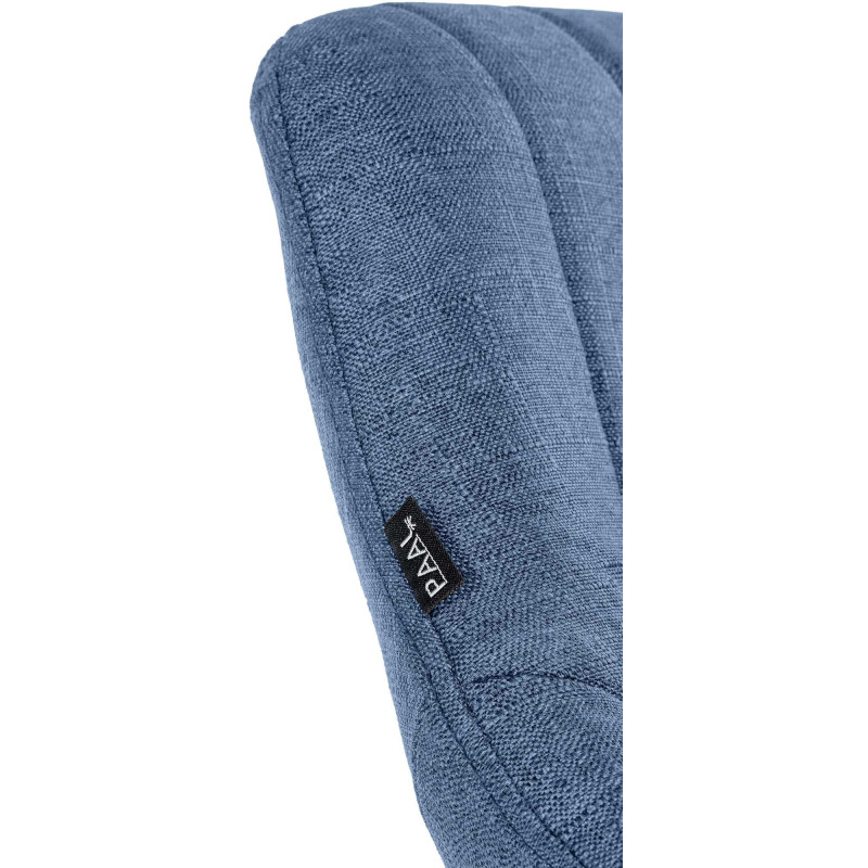 Tabouret de bar réglable pivotant en Tissu Bleu Métal Blanc Kelran - 6