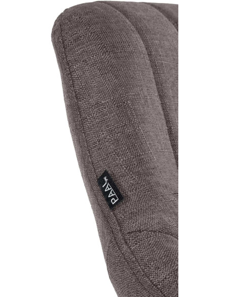 Tabouret de bar réglable pivotant en Tissu Gris foncé Métal Blanc Kelran - 7