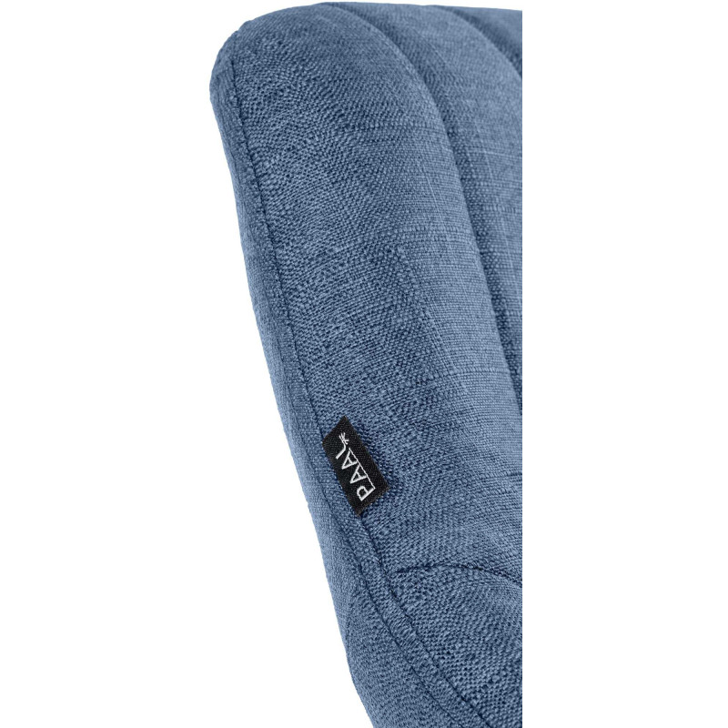 Tabouret de bar réglable pivotant en Tissu Bleu Métal Noir Kelran - 6