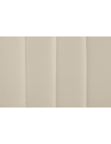 Tabouret de bar moderne en Polyuréthane Blanc crème Métal Blanc Wenlia - 6