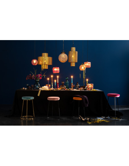 Pied de tabouret haut Rond Hauteur 55 cm en Métal Noir Rowl - 2