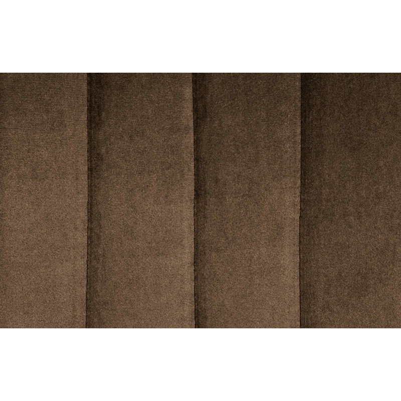 Tabouret de bar moderne en Velours Marron Métal Blanc Wenlia - 5