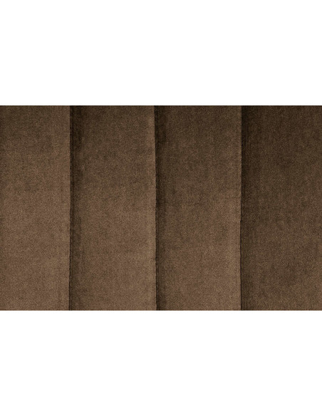 Tabouret de bar moderne en Velours Marron Métal Blanc Wenlia - 5