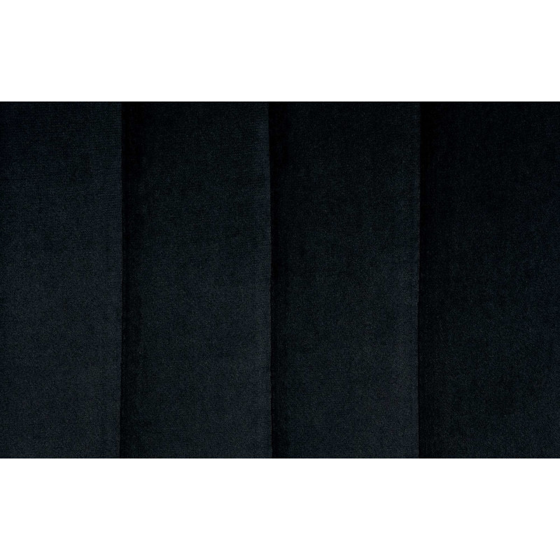 Tabouret de bar moderne en Velours Noir Métal Blanc Wenlia - 5