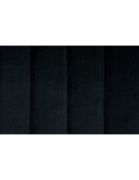 Tabouret de bar moderne en Velours Noir Métal Blanc Wenlia - 5