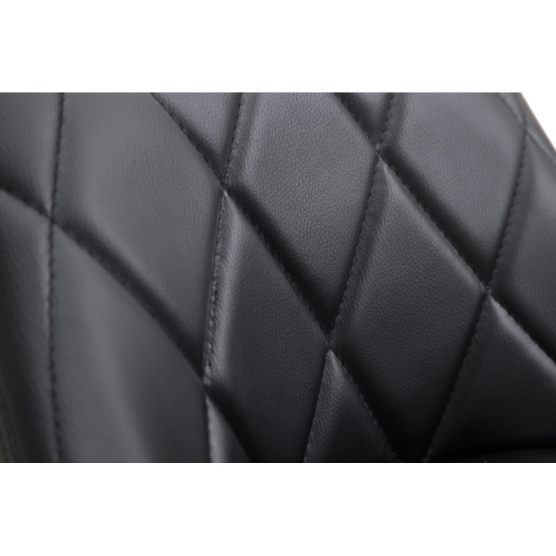 Tabouret de bar moderne chic en Polyuréthane Noir Métal Noir Zerion - 6