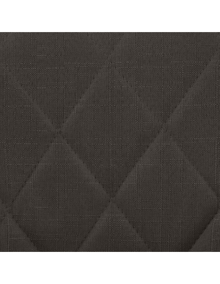 Tabouret de bar moderne chic en Tissu Gris foncé Métal Noir Zerion - 6