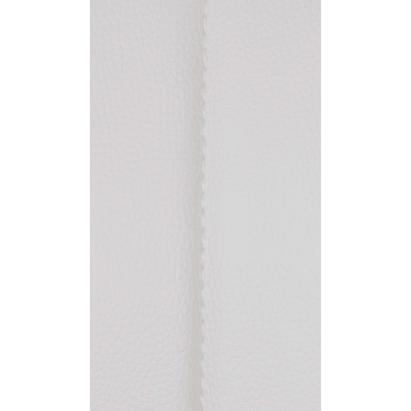 Tabouret de bar réglable pivotant en Polyuréthane Blanc Métal Noir Kelran - 8