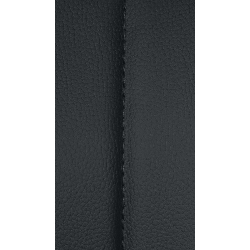 Tabouret de bar réglable pivotant en Polyuréthane Noir Métal Blanc Kelran - 8