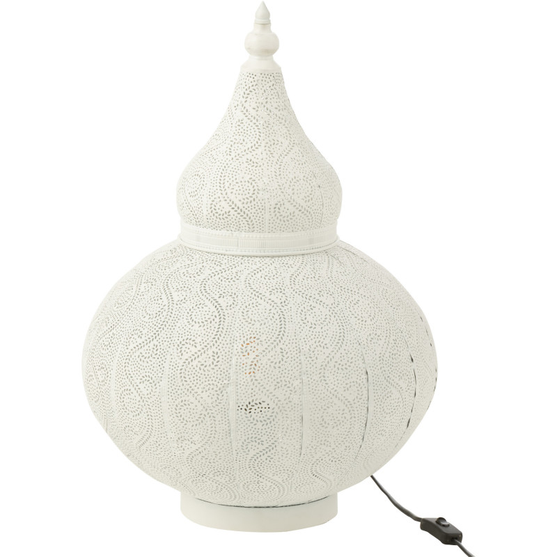 Lampe à poser Goutte en Métal Blanc Aladin - 1