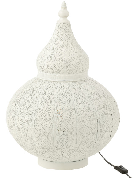Lampe à poser Goutte en Métal Blanc Aladin - 1