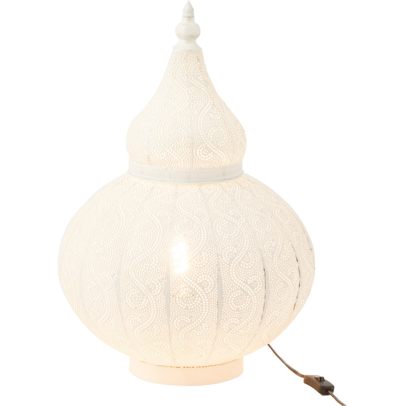 Lampe à poser Goutte en Métal Blanc Aladin - 2