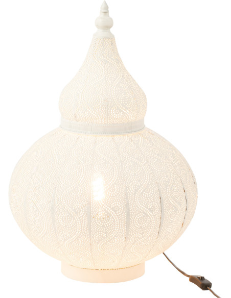 Lampe à poser Goutte en Métal Blanc Aladin - 2