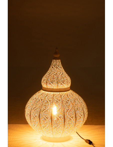 Lampe à poser Goutte en Métal Blanc Aladin - 3