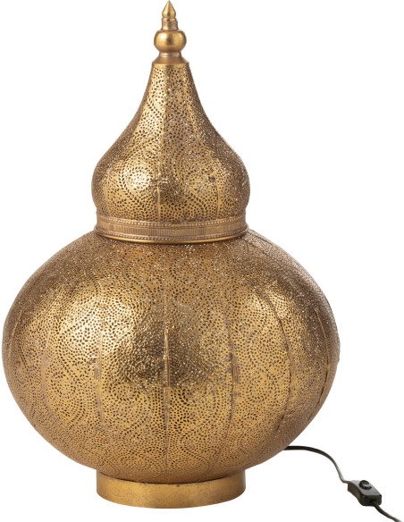 Lampe à poser Goutte en Métal Doré Aladin - 1