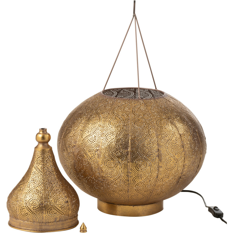 Lampe à poser Goutte en Métal Doré Aladin - 5