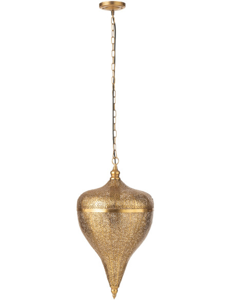 Suspension Goutte 30 cm en Métal Doré Aladin - 1