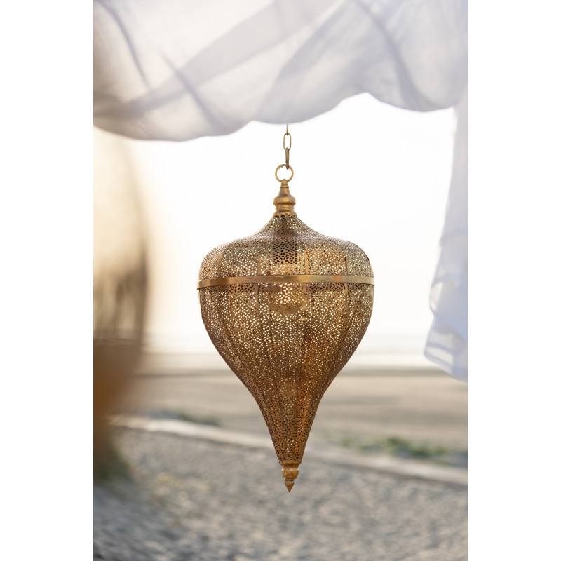 Suspension Goutte 30 cm en Métal Doré Aladin - 2