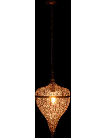 Suspension Goutte 30 cm en Métal Doré Aladin - 4