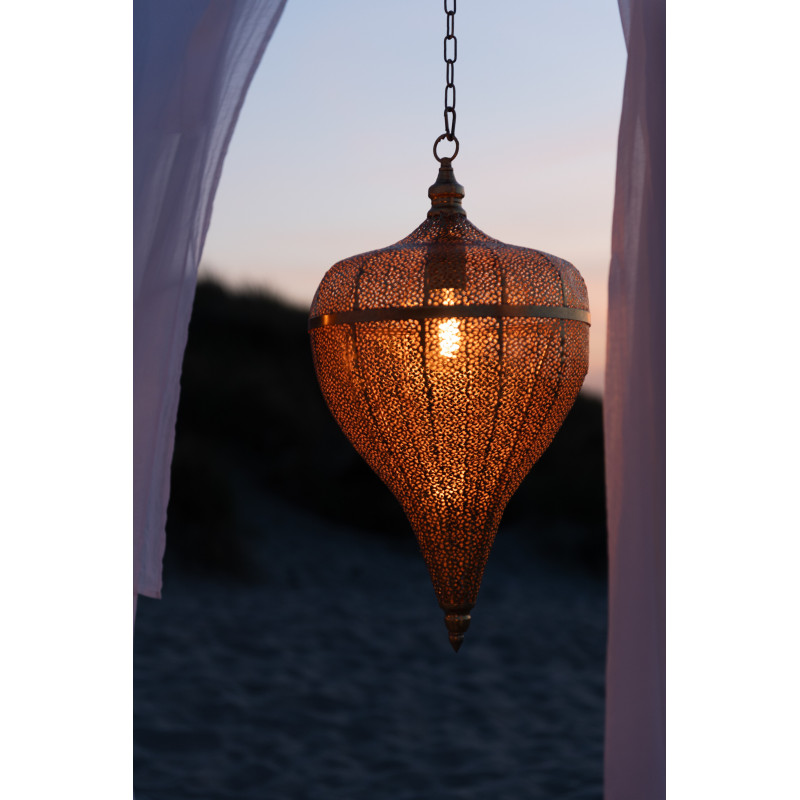 Suspension Goutte 30 cm en Métal Doré Aladin - 5