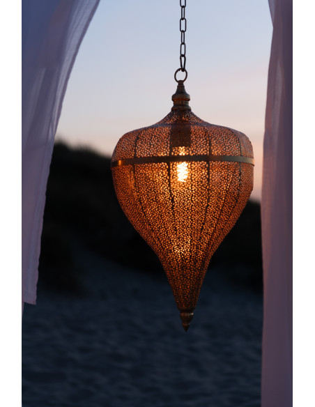 Suspension Goutte 30 cm en Métal Doré Aladin - 5