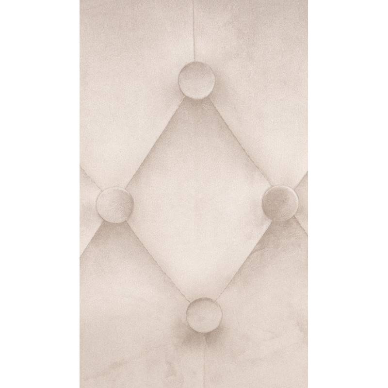 Tabouret de bar haut de gamme en Velours Blanc crème Métal Blanc Nyvris - 5