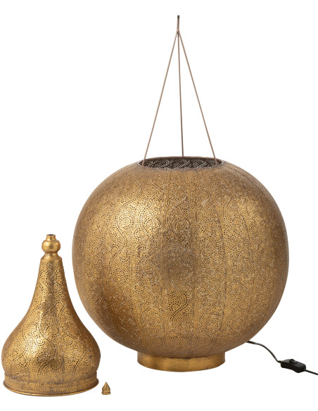 Lampe à poser Goutte XL en Métal Doré Aladin - 5