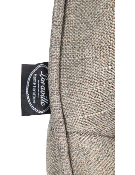 Tabouret de bar design en Tissu Taupe Métal Noir Fylven - 7