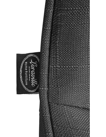 Tabouret de bar design en Tissu Gris foncé Métal Noir Fylven - 7