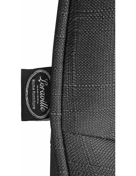 Tabouret de bar design en Tissu Gris foncé Métal Blanc Fylven - 7