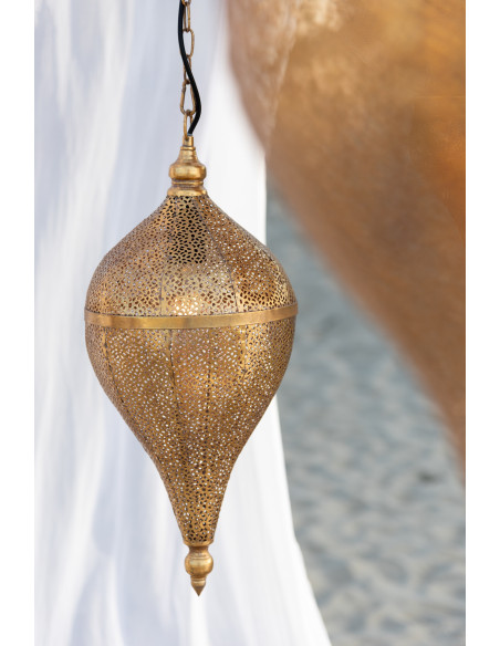 Suspension Goutte 25 cm en Métal Doré Aladin - 2