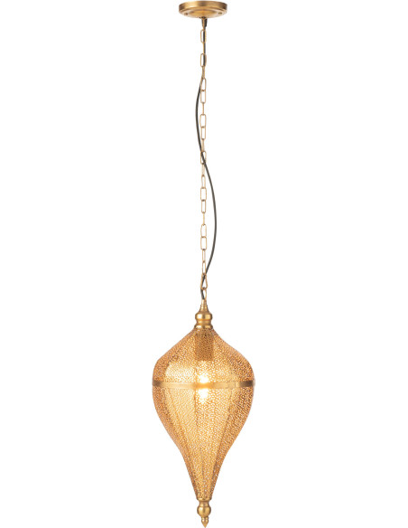 Suspension Goutte 25 cm en Métal Doré Aladin - 3
