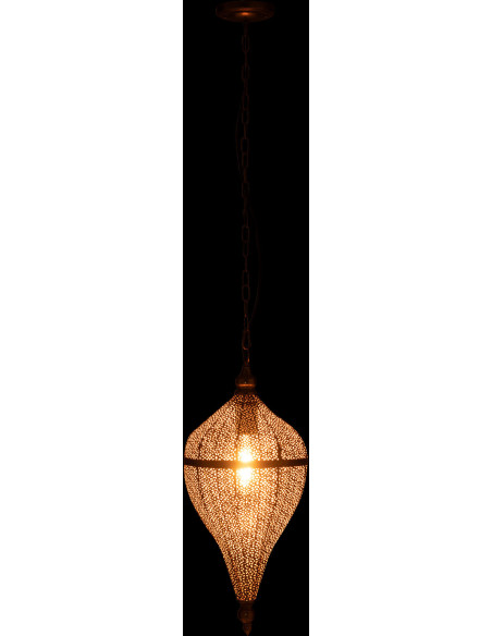 Suspension Goutte 25 cm en Métal Doré Aladin - 4