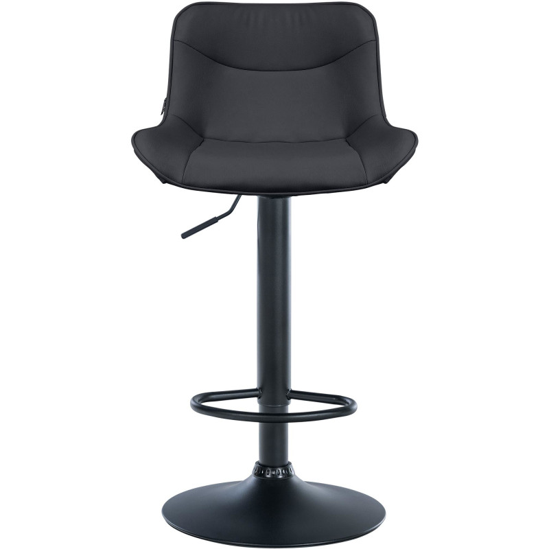 Tabouret de bar design en Polyuréthane Noir Métal Noir Fylven - 2