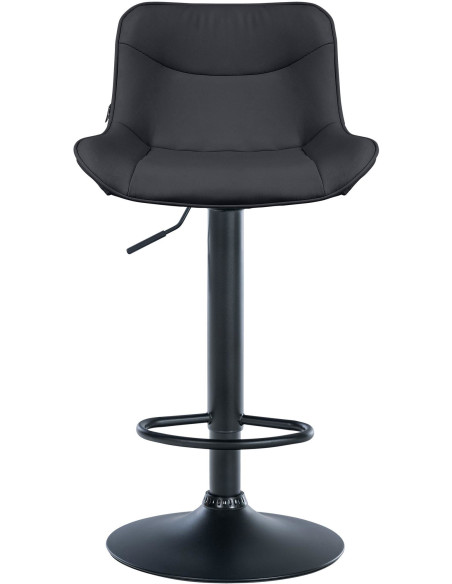 Tabouret de bar design en Polyuréthane Noir Métal Noir Fylven - 2