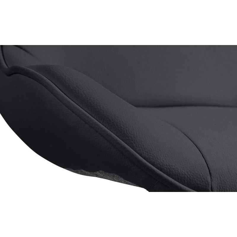 Tabouret de bar design en Polyuréthane Noir Métal Noir Fylven - 6