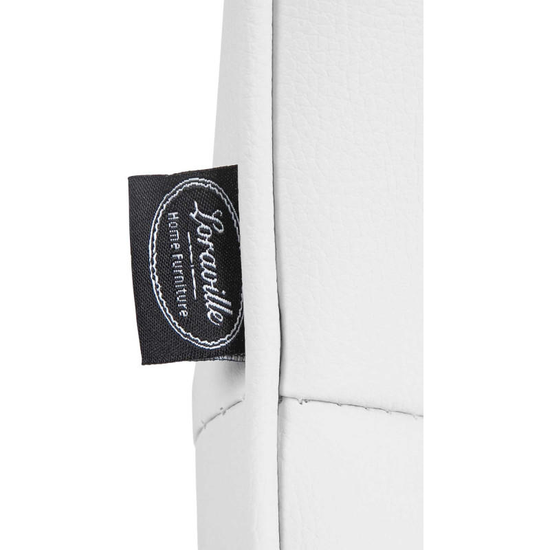 Tabouret de bar design en Polyuréthane Blanc Métal Blanc Fylven - 7