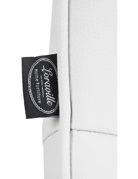 Tabouret de bar design en Polyuréthane Blanc Métal Blanc Fylven - 7