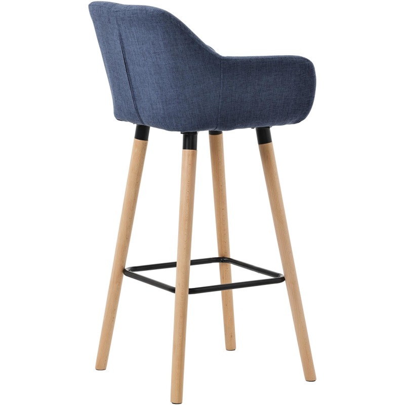 Tabouret de bar scandinave en Tissu...