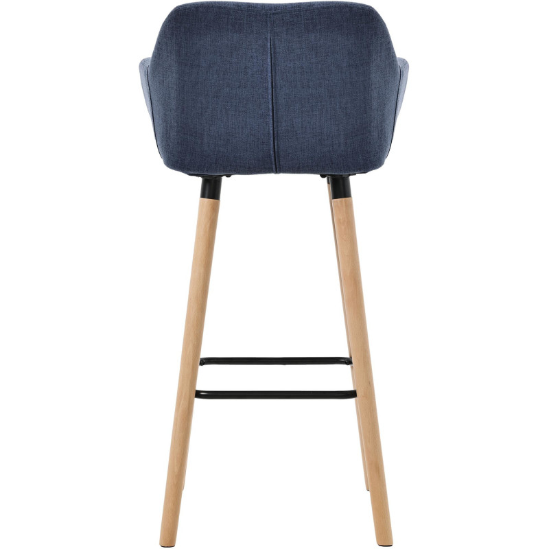 Tabouret de bar scandinave en Tissu...