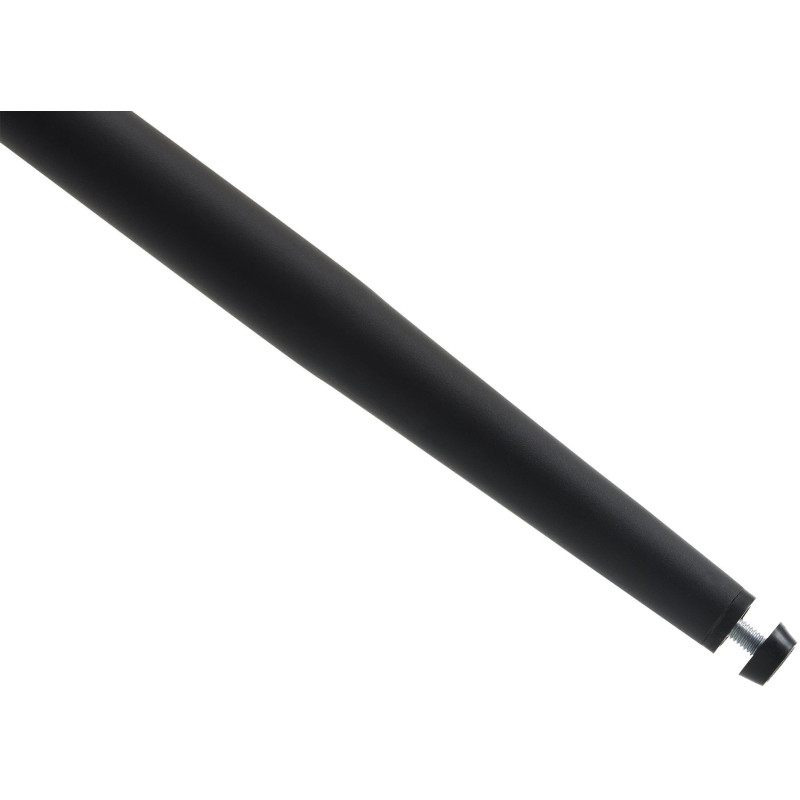 Tabouret de bar moderne en Velours Blanc crème Métal Noir Motif matelassé Nolwin - 5