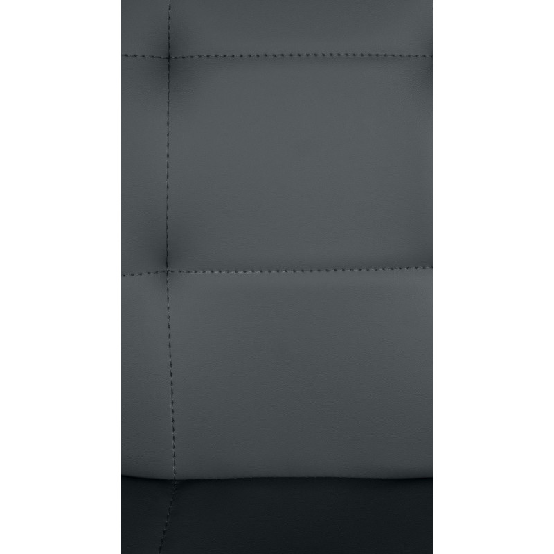 Tabouret de bar moderne en Polyuréthane Gris Métal Noir Leyran - 5