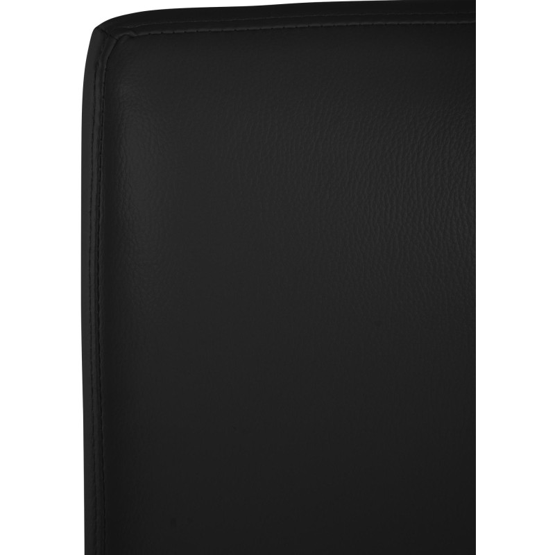 Tabouret de bar minimaliste en Polyuréthane Noir Métal Noir Wivany  - 5