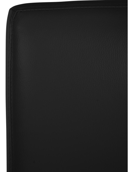Tabouret de bar minimaliste en Polyuréthane Noir Métal Noir Wivany  - 5