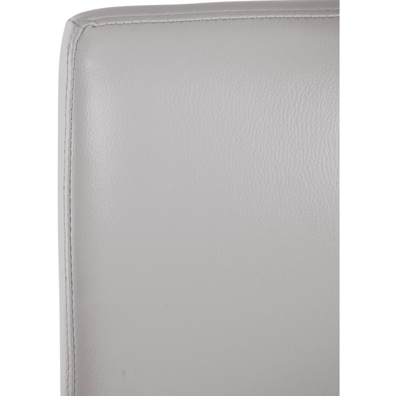 Tabouret de bar minimaliste en Polyuréthane Blanc Métal Noir Wivany  - 5