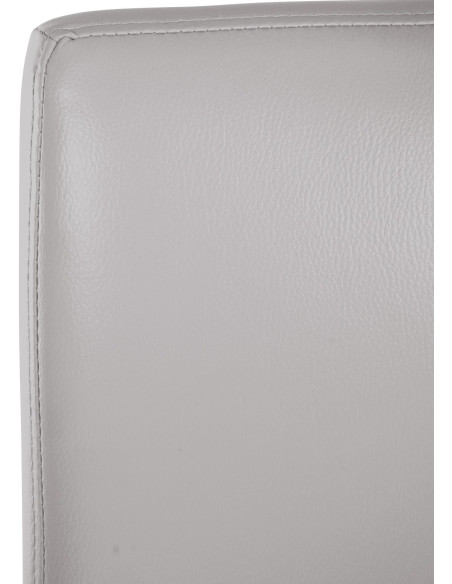 Tabouret de bar minimaliste en Polyuréthane Blanc Métal Noir Wivany  - 5