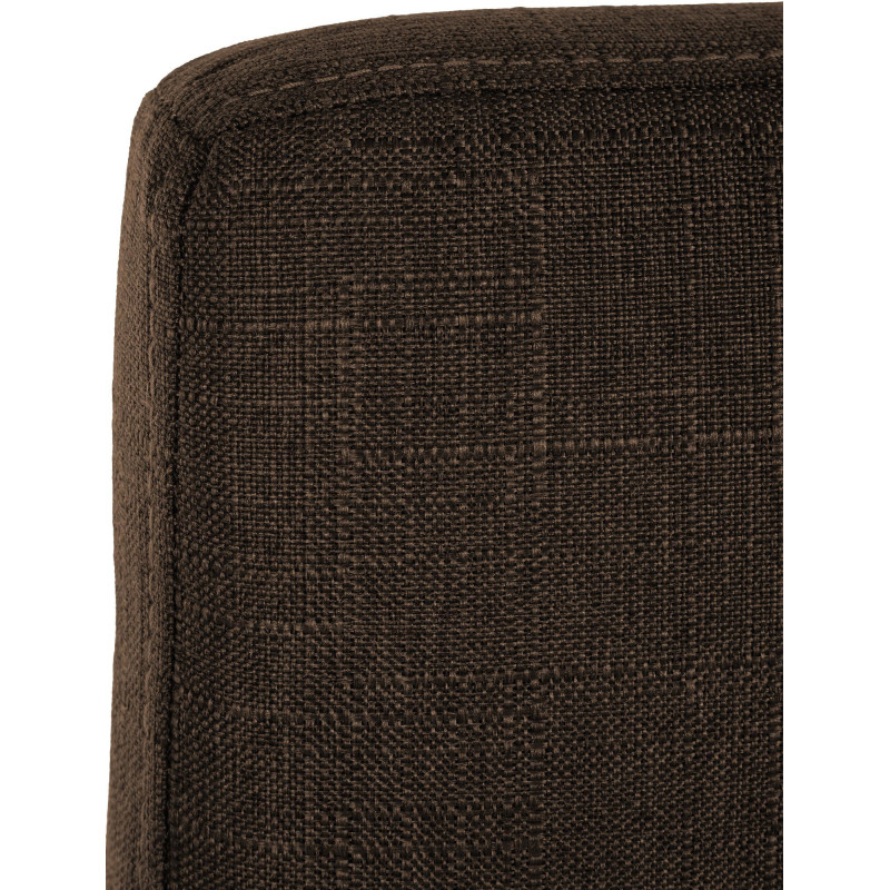 Tabouret de bar minimaliste en Tissu Marron Métal Noir Wivany  - 5